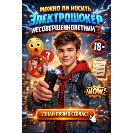 Чи можна носити електрошокер неповнолітнім в Україні 2026 року?