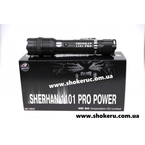 Мощный фонарь электрошокер Шерхан 1101 Pro  Корея