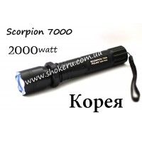 Электрошокер Scorpion 7000 POLICE 2000 watt Корея 2017 года оригинал