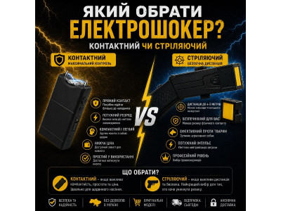 Який купити електрошокер стріляючий чи контактний?